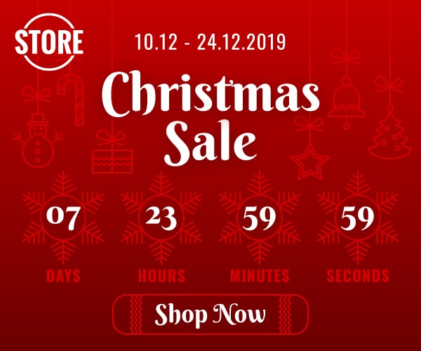 Christmas Sale Banner Ads (with Live Countdown)