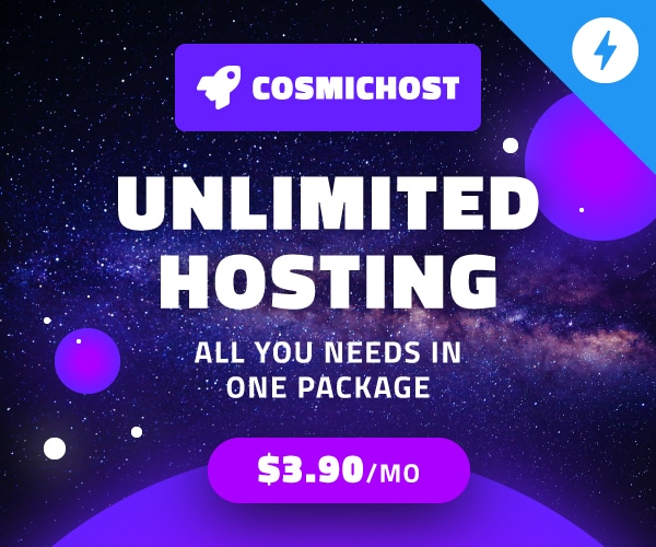 Cosmichost - Web Hosting Services AMP HTML Web Banners