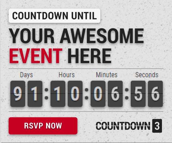 Countdown 3 - Event Promotion HTML5 Banners with Live Countdown