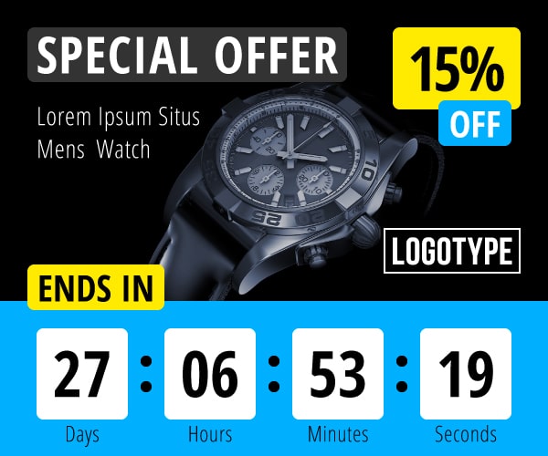 Countdown 4 - Product Sale HTML5 Banners with Live Countdown