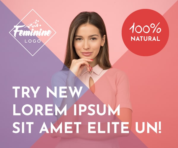 Feminine - Personal Care HTML5 Banners